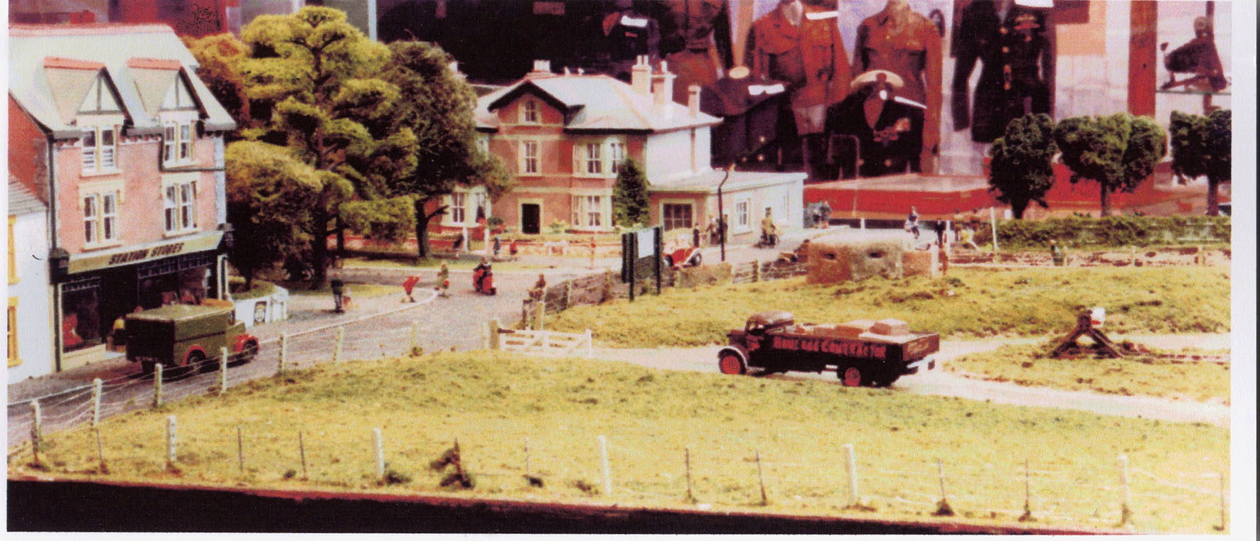 Alan Bell's Hayling Station model set as a wwll scene